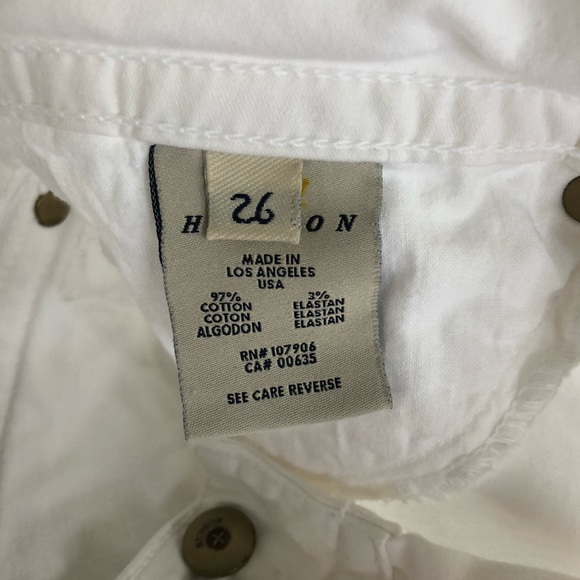 HUDSON White Jeans - Picture 4 of 5